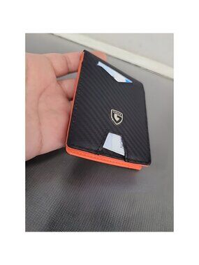 Slim Wallet for Men with 11 card Slots Rfid Blocking Carbon Fiber wallets